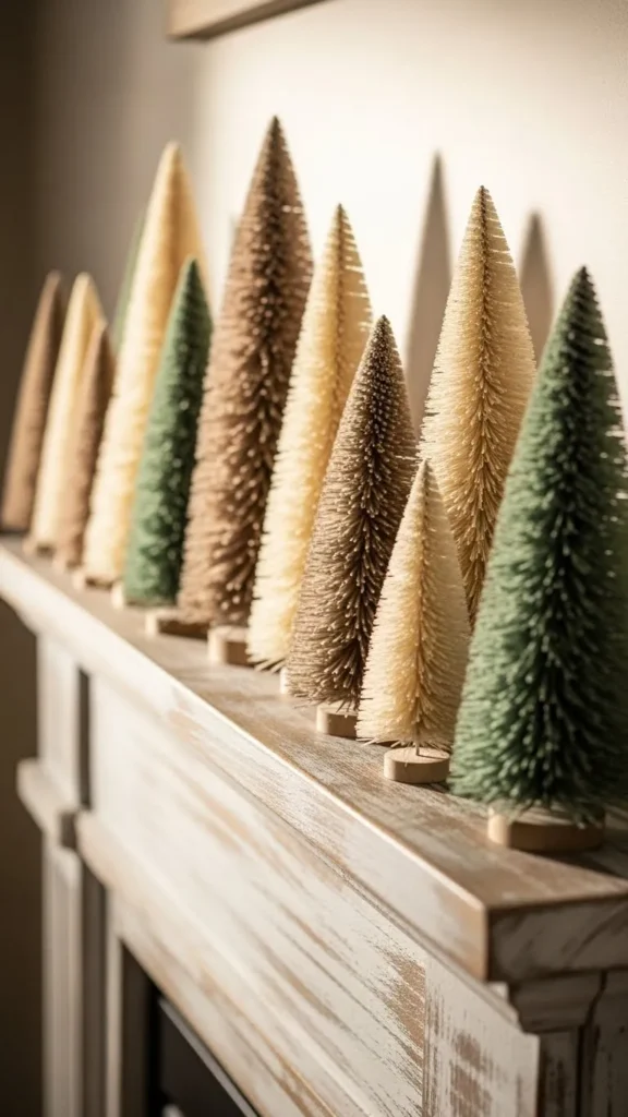 Neutral Bottle Brush Tree Collection