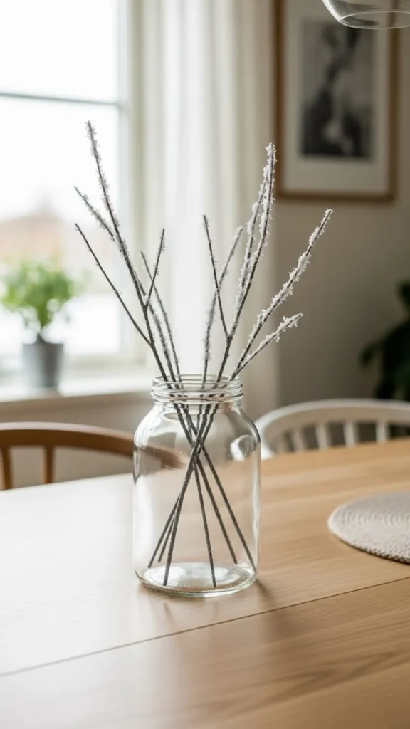 Neutral Winter Branch Jar