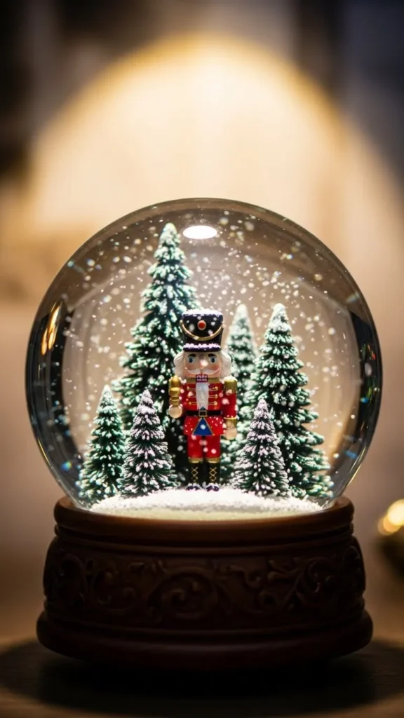 Nutcracker Snow Globe