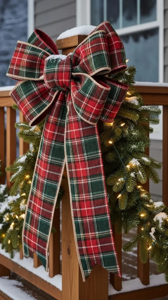 Oversized Bow for the Porch Railing