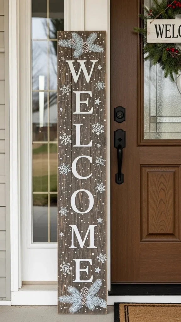 Oversized DIY Wooden Porch Sign