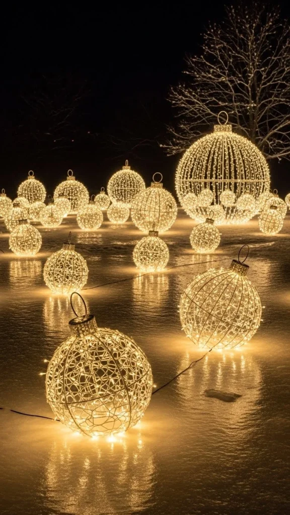 Oversized Lighted Yard Ornaments