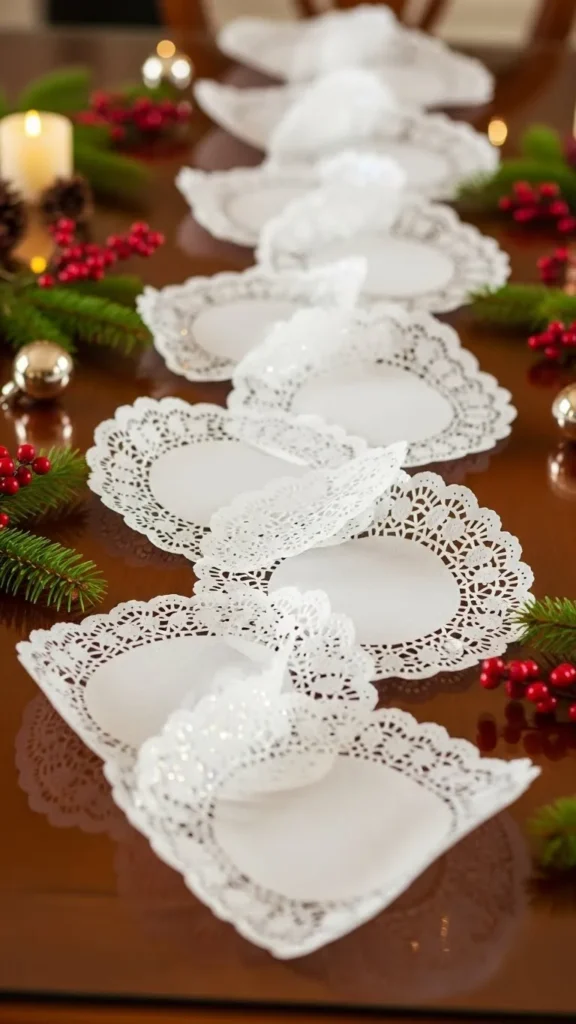 Paper Doily Layered Runner