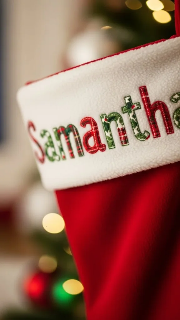 Personalized Name-Appliqué Stocking