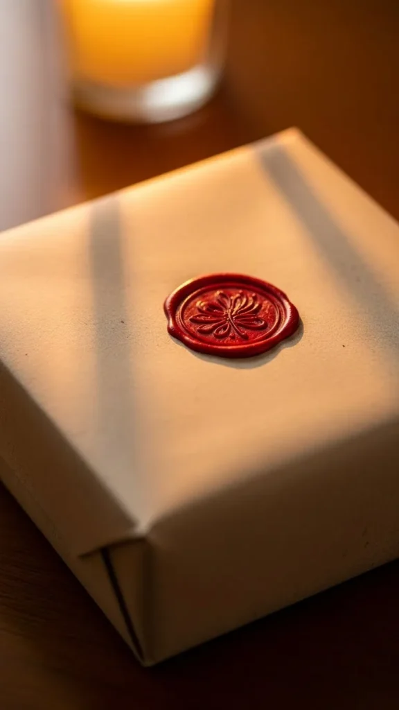 Plain Paper with Wax Seal Closure