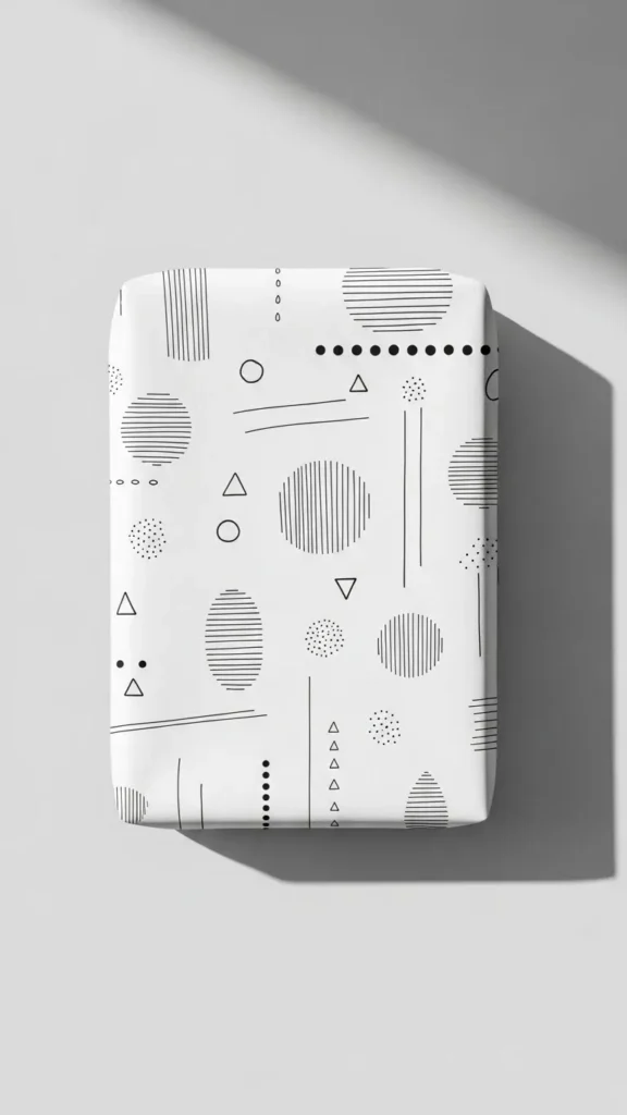 Plain White Paper with Hand-Drawn Details