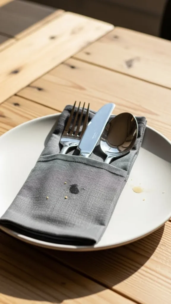 Pocket-Style Napkin Fold