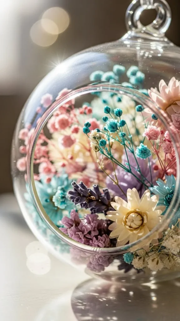 Pressed Flower Baubles