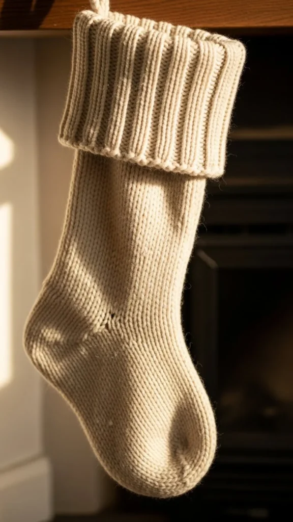 Recycled Sweater Sleeve Stocking