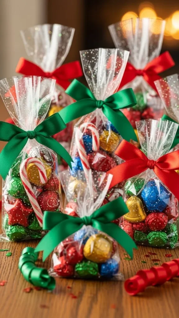 Ribbon-Tied Candy Pouches