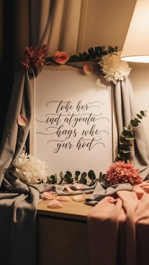 Romantic Quotes as Seasonal Decor