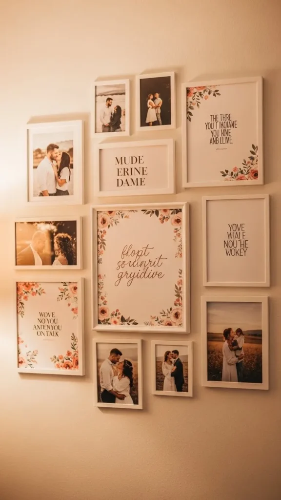 Romantic Quotes in Gallery Wall Sets