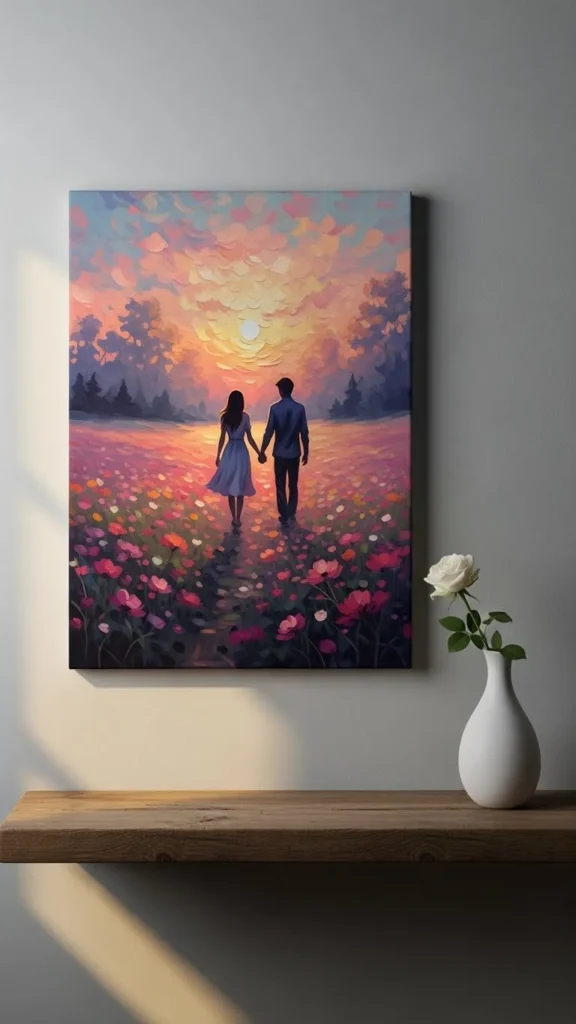 Romantic Quotes on Canvas-Style Prints
