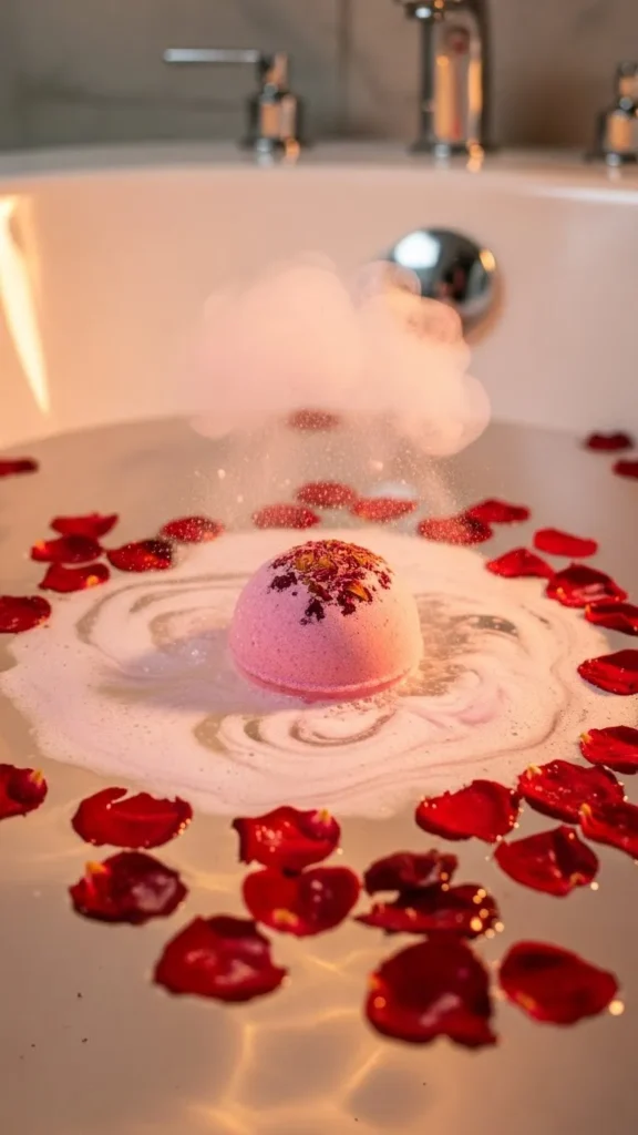 Rose Petal Infused Bath Bomb