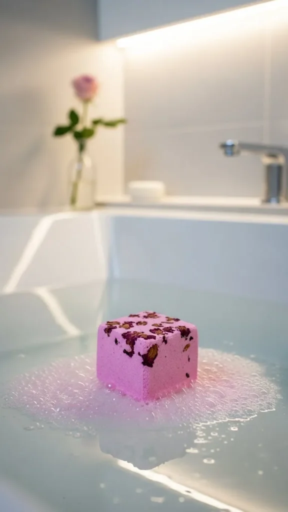 Rose Spa Cube Bath Bomb