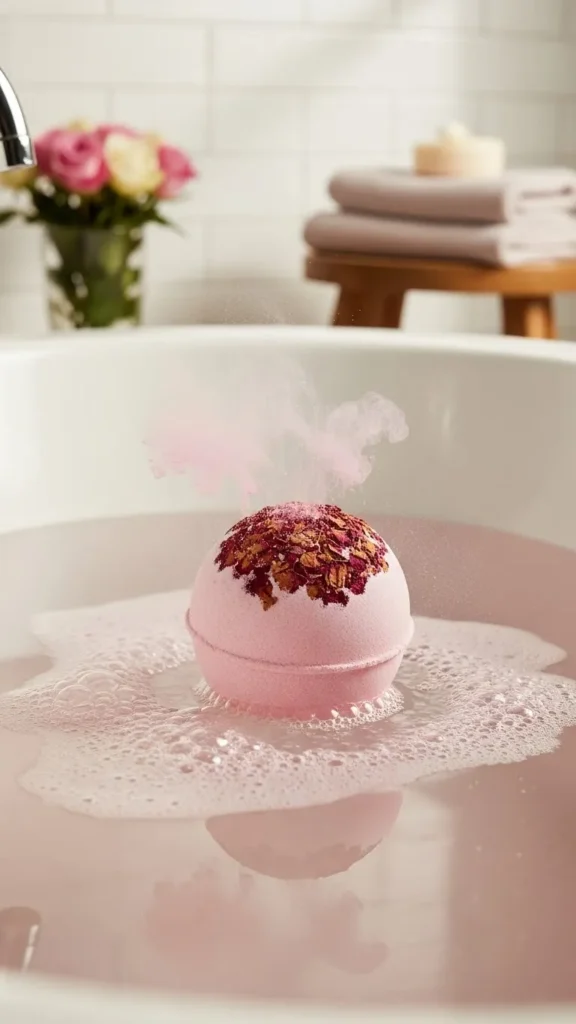 Rose and Aloe Bath Bomb