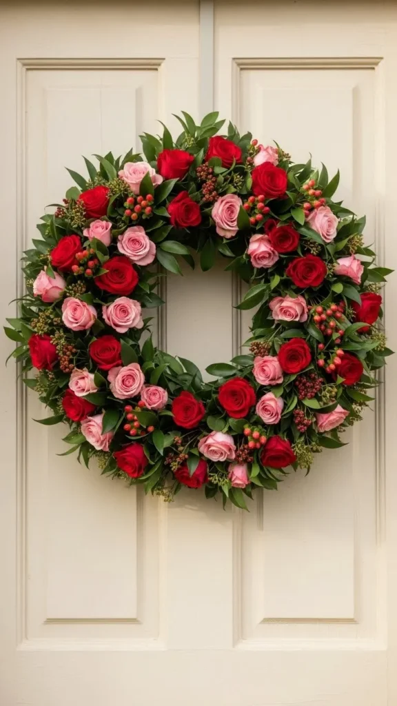 Rose and Berry Accent Wreath
