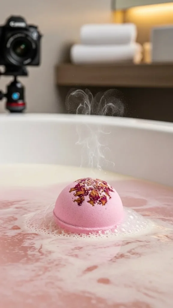 Rose and Cocoa Butter Bath Bomb