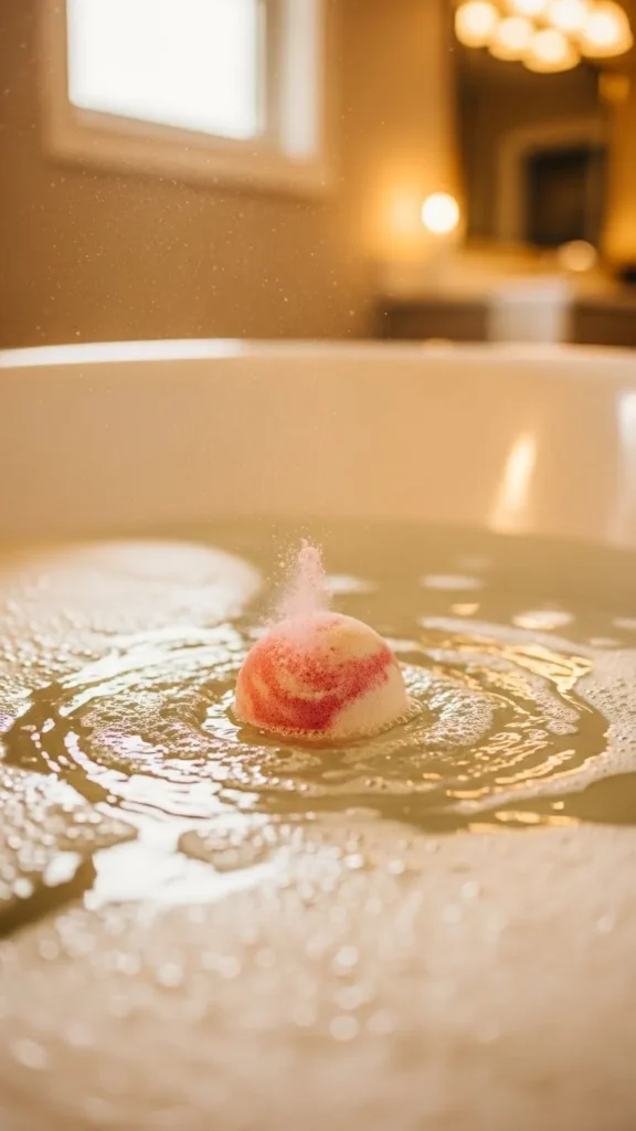 Rose and Honey-Inspired Bath Bomb