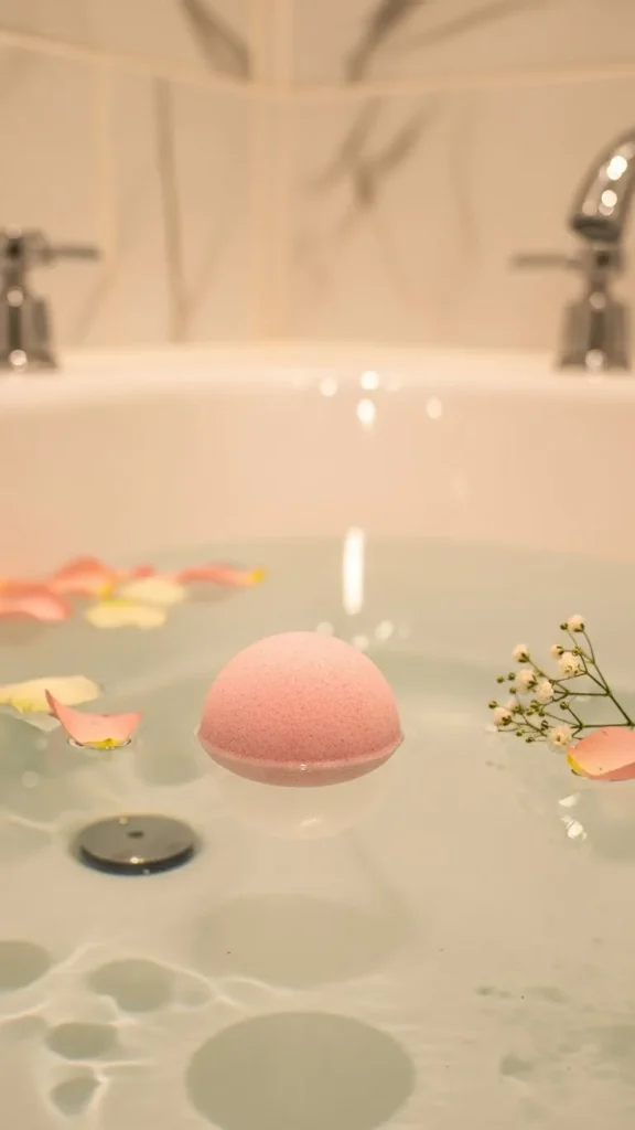 Rose and Lavender-Free Floral Bath Bomb