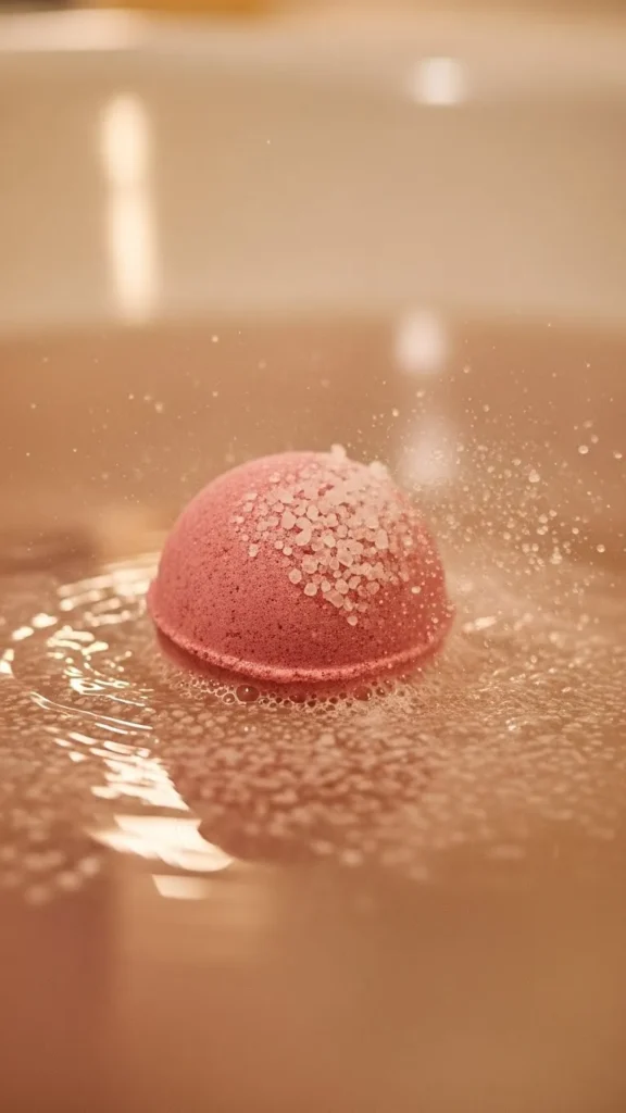 Rose and Sea Salt Bath Bomb