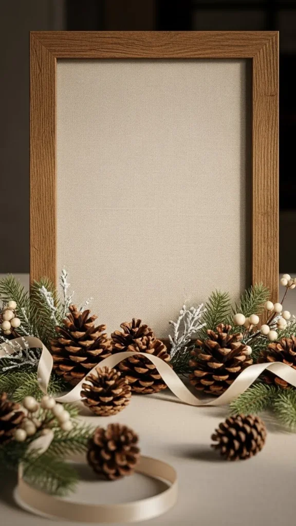 Rustic Framed Linen Sign