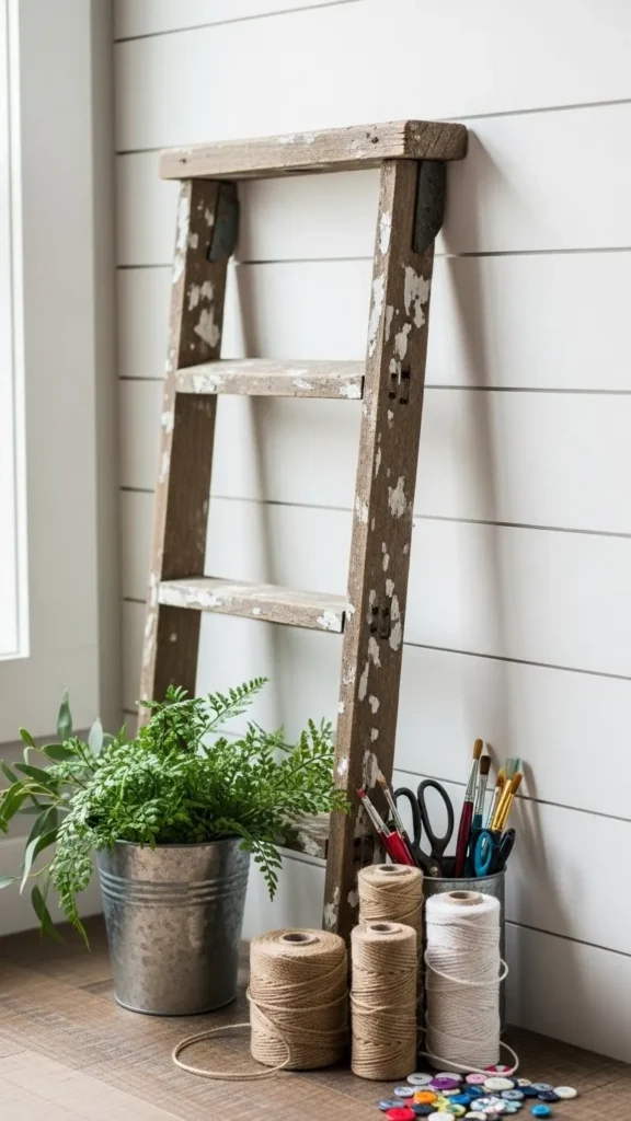 Rustic Ladder Sign