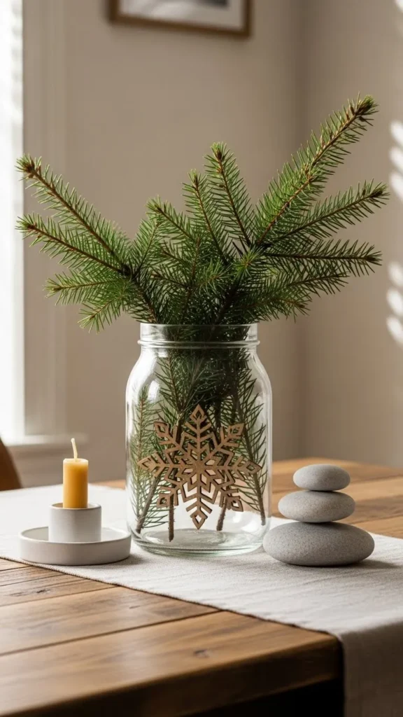 Rustic Modern Pine Jar