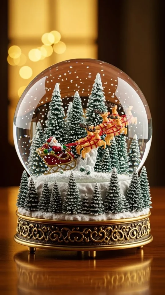 Santa’s Sleigh Globe