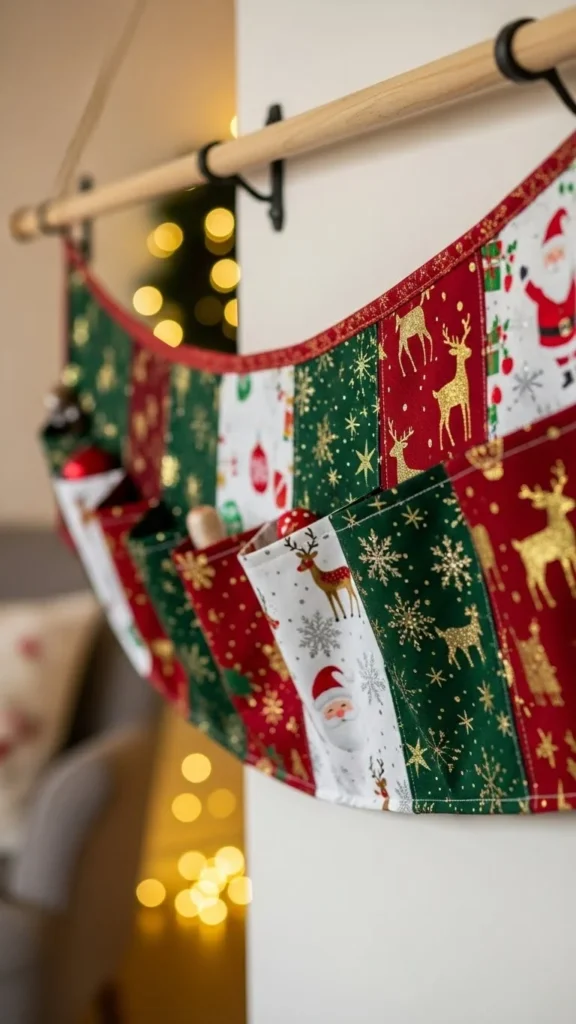 Scrap Fabric Pocket Banner