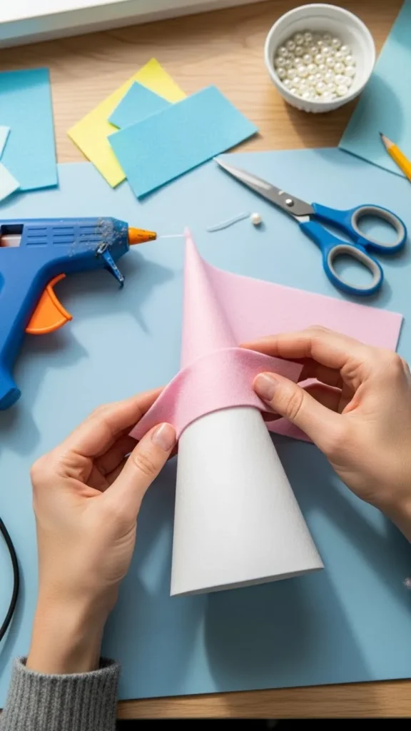 Shape the Cone and Wrap It with Felt