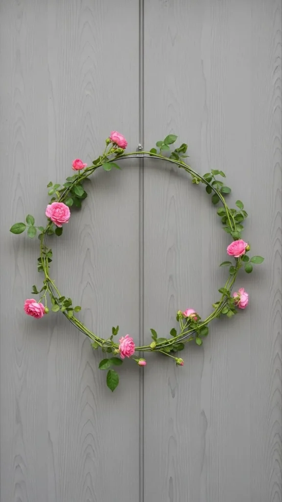 Simple Rose Vine Wreath