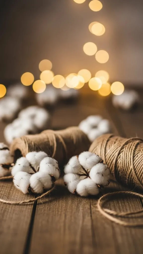 Snowball Cotton Banner