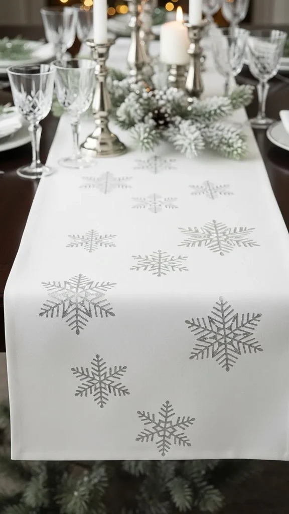 Snowflake Stencil Runner