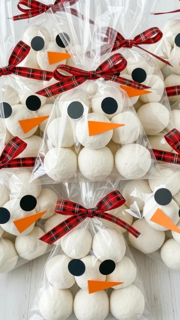 Snowman Cellophane Bags