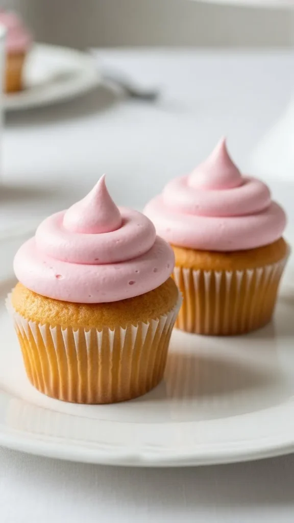 Soft Pink Classic Cupcakes