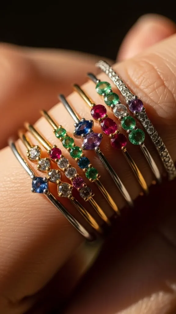 Stackable Gem Rings