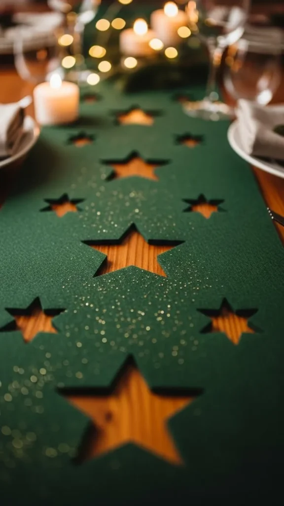 Star-Cut Felt Runner