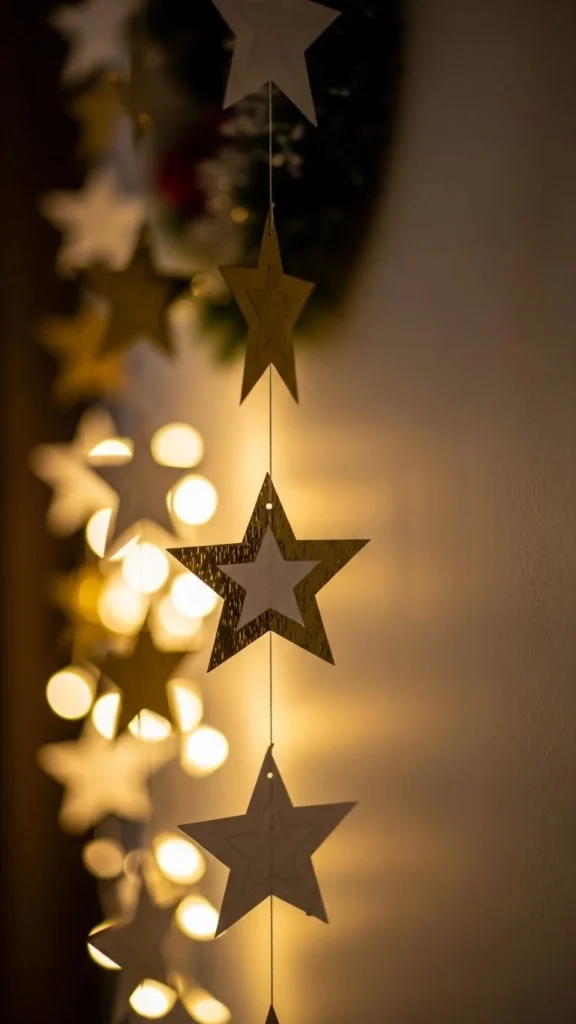 Star Garland Made from Cardstock