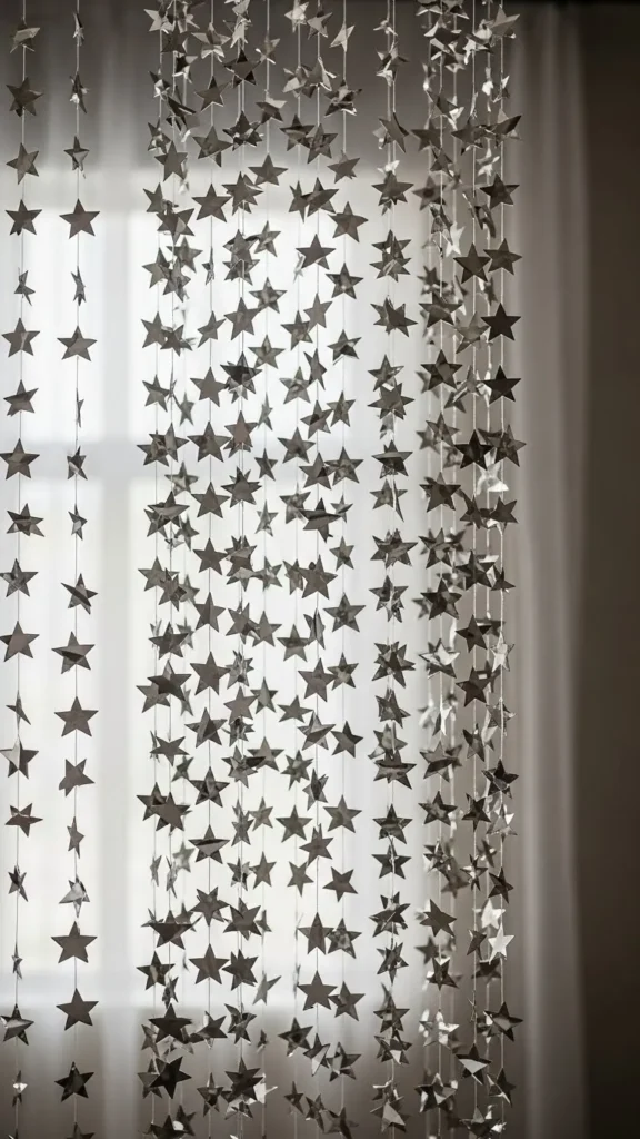 Star Garland Wall Curtain