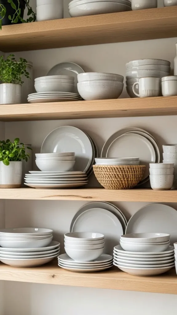 Style Open Shelves Without Clutter