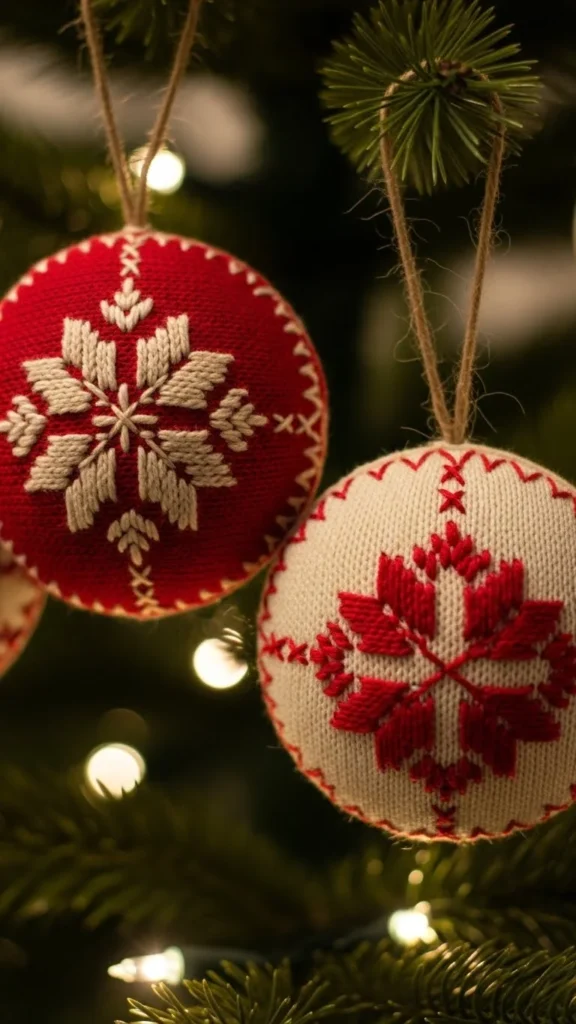 Turn Old Sweaters Into Soft Christmas Ornaments