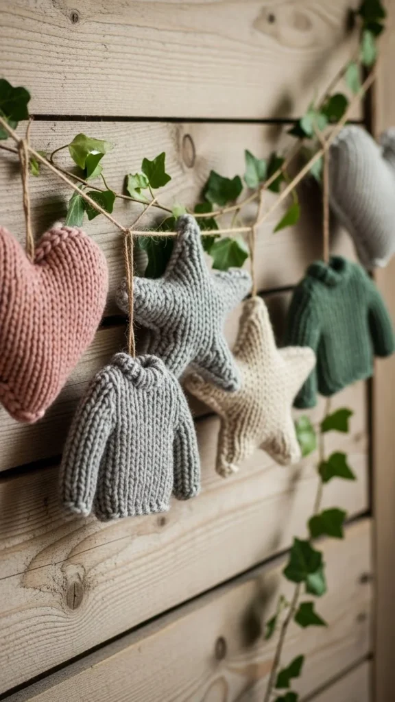 Upcycled Sweater Garland