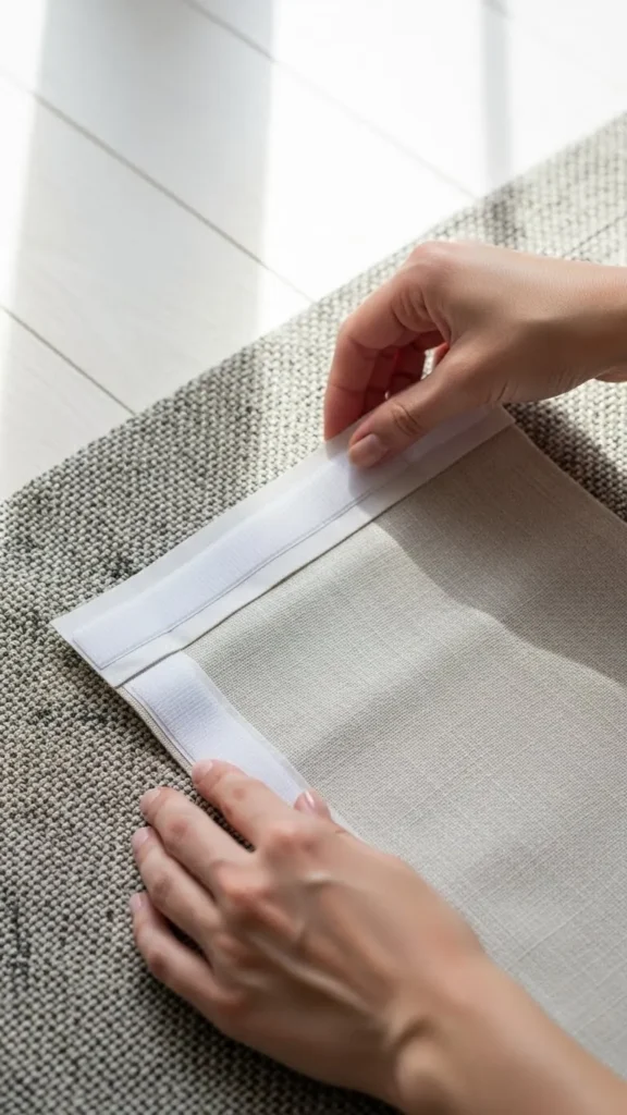 elcro Strips for a Flat, Polished Look