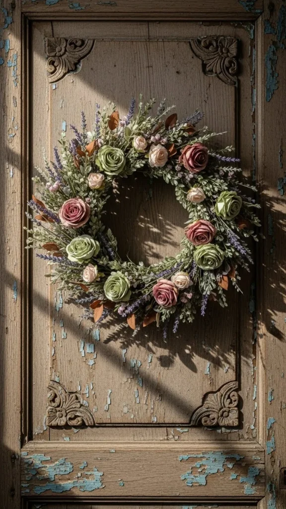 Vintage-Inspired Rose Wreath