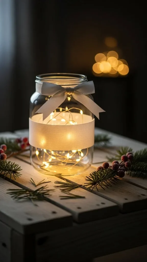 White Ribbon Cozy Jar