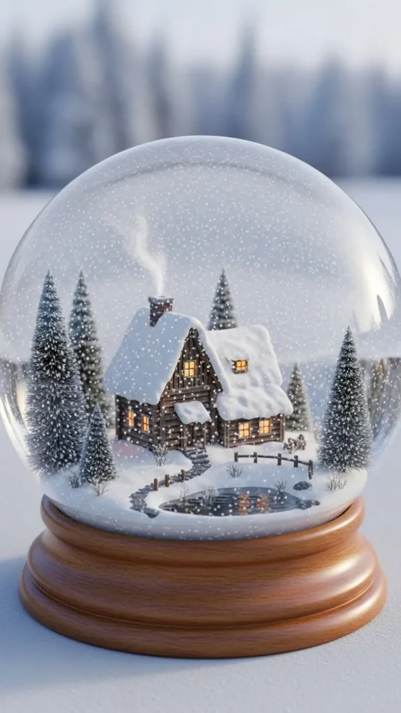 Winter Cottage Globe
