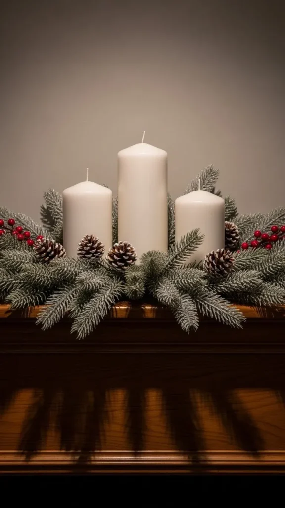 Winter White Candle Trio