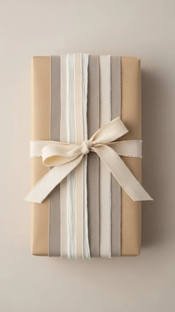 Wrapping with Fabric Ribbons Only