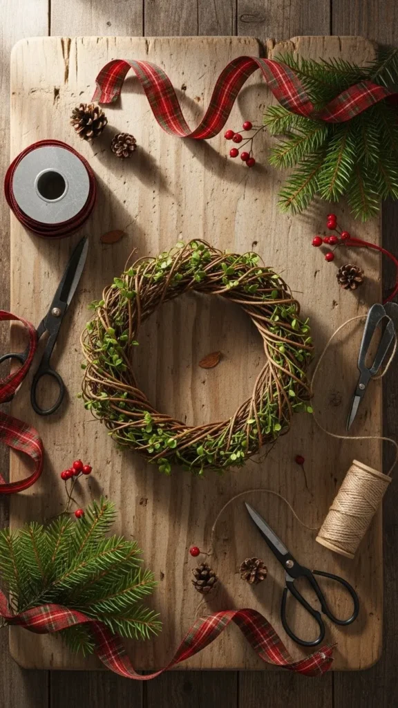 Wreath-Centered Sign